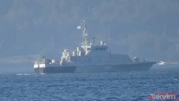 Rus askeri römorkörü ile anti-sabotaj botu Çanakkale Boğazı'ndan geçti - 2