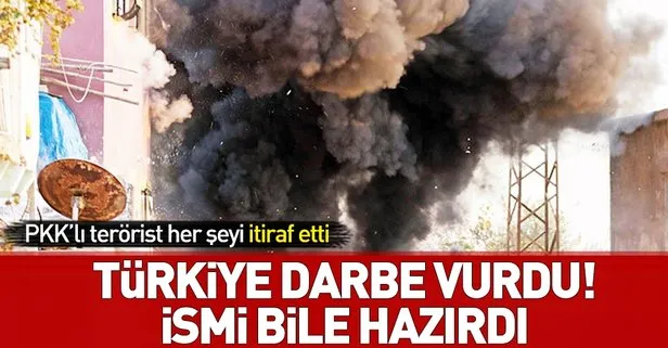 PKK’lı terörist itiraf etti: Adı bile hazırdı! Türkiye darbe vurdu
