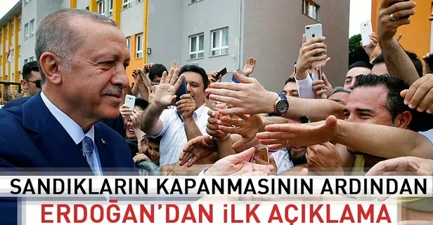 Sandıkların kapanmasının ardından Erdoğan’dan ilk açıklama: İyiyiz