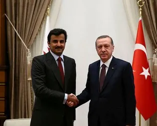 Başkan Erdoğan Katar Emiri ile görüştü
