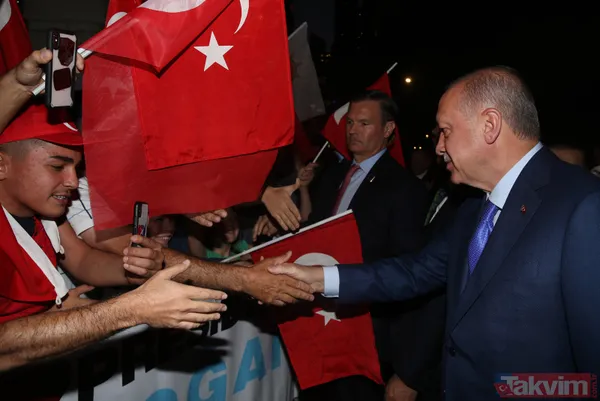 Başkan Erdoğan'a ABD'de coşkulu karşılama - 19