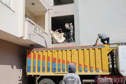 Adana’da inanılmaz olay! Bir evden tam 11 kamyon çöp çıktı