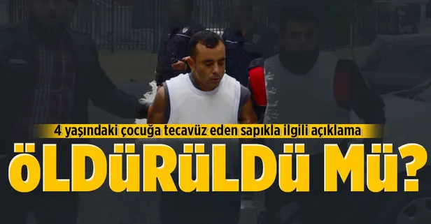 O sapıkla ilgili açıklama geldi
