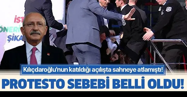 Kılıçdaroğlu’nun katıldığı açılışta sahneye atlamıştı! Protesto sebebi belli oldu!