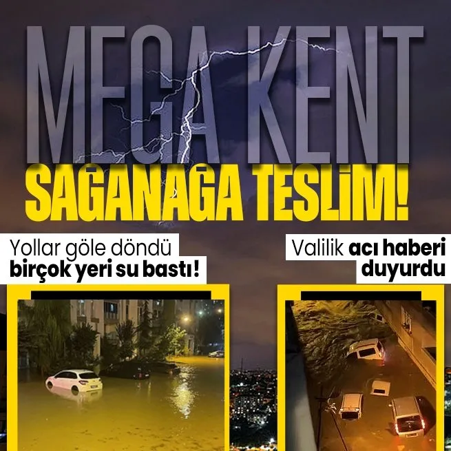 İstanbulda kuvvetli sağanak sonrası sel: Ev ve iş yerlerini su bastı! 2 kişi hayatını kaybetti