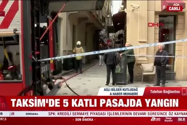 Taksim'de yangın!