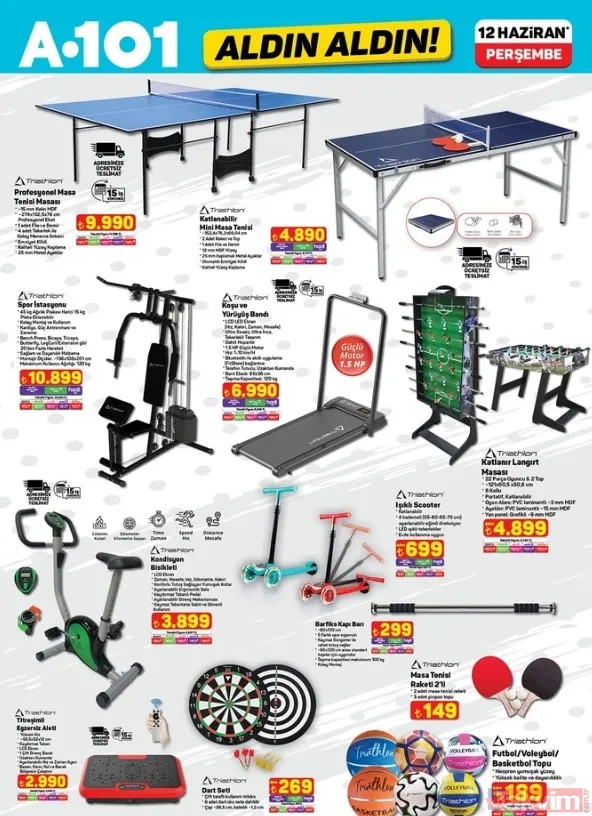 A101’de yaz indirimleri! 12 Haziran aktüel listesinde yok yok: Serinlemek isteyen baksın - 11
