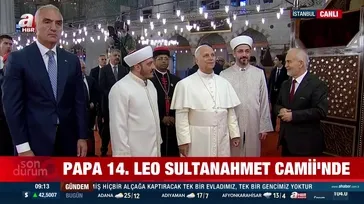 Papa 14. Leo'dan Sultanahmet Camii’ne ziyaret