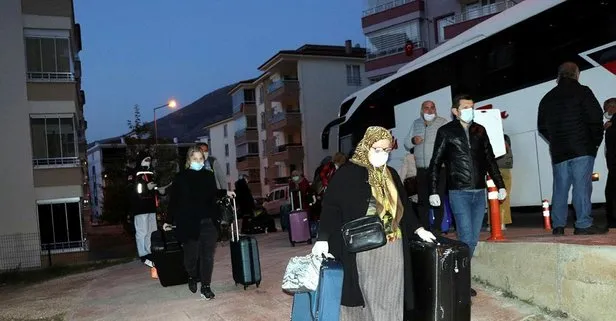 Son dakika: İsviçre’den getirilen 155 Türk vatandaşı Amasya’da yurda yerleştirildi