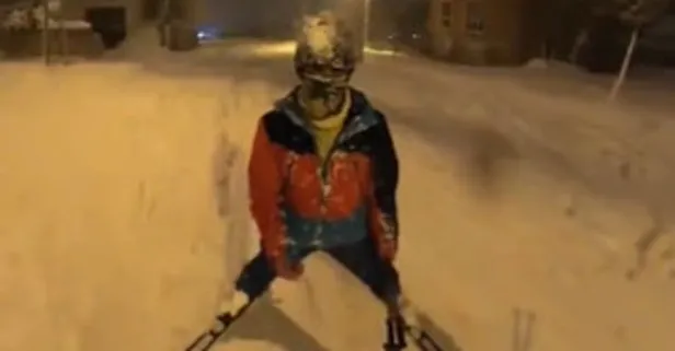 İBB yüzünden yaşanan kar esareti vatandaşa kaymayı da öğretti! Avcılar'dan Firüzköy'e kayarak gitti