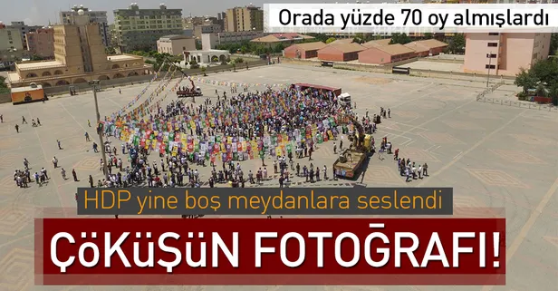 HDP’nin Kızıltepe ve Nusaybin mitingleri boş kaldı