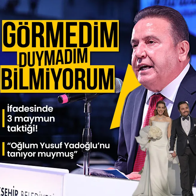 Antalya Büyükşehir Belediyesi Başkanı Muhittin Böcekin ifadesi ortaya çıktı! Görmedim, duymadım, bilmiyorum taktiği