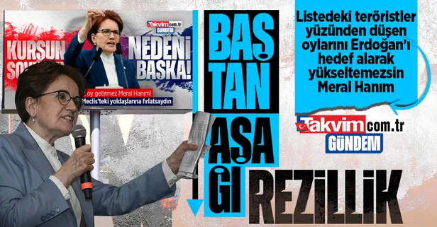 Son dakika: İYİ Parti Genel Başkanı Meral Akşener'den Başkan Erdoğan'a skandal tehdit