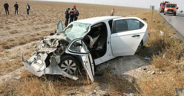 Aksaray'da korkunç kaza! Tıra arkadan çarptı