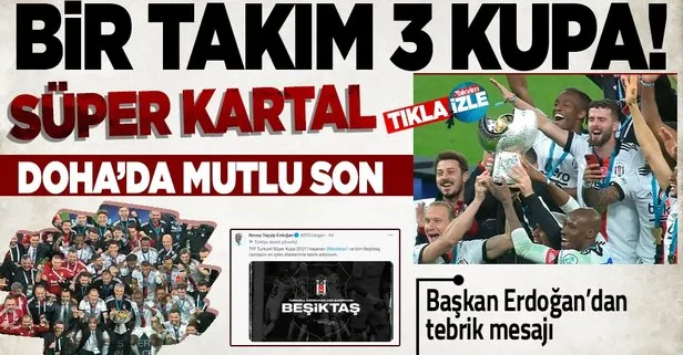 Turkcell Süper Kupa Beşiktaş’ın! Beşiktaş 5-3 Antalyaspor GOLLERİ İZLE