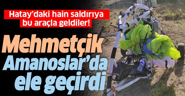 SON DAKİKA: Amanoslar'da terör örgütü PKK'ya ait paramotor ele geçirildi