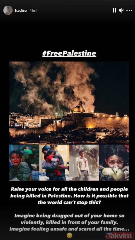 İsrail’e tepkiler çığ gibi büyüdü! Sanat camiasından paylaşımlar art arda geldi “Çocuklara zulmedilen bu dünyaya lanet olsun” - 13