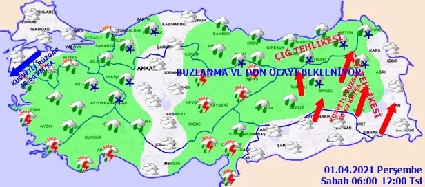 HAVA DURUMU | Meteorolojiden kuvvetli yağış ve çığ uyarısı | 1 Nisan İstanbul'da hava nasıl olacak?-2