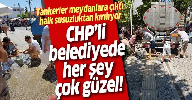 CHP’li İzmir Foça’da susuzluk rezilliği! Halk CHP belediyeciliğine tepkili