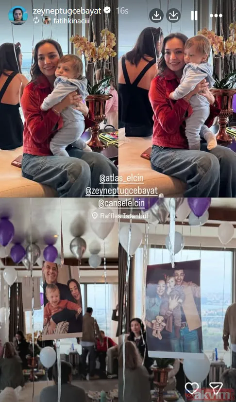 Zeynep Tuğçe Bayat ve Cansel Elçin'den duygusal paylaşımlar: Oğulları Atlas 1 yaşına bastı - 9