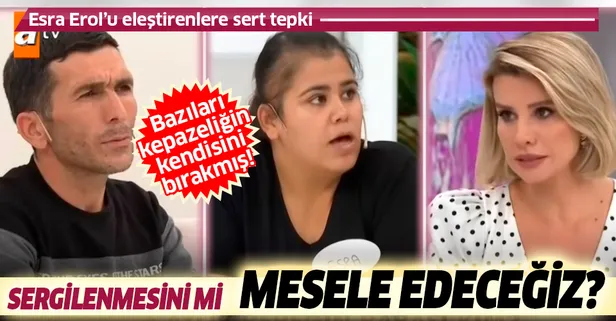 Esra Erol'u eleştirenlere sert tepki: Kepazeliğin kendisini bırakıp bunun sergilenmesini mi mesele edeceğiz?