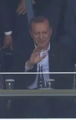 Cumhurbaşkanı Erdoğan'ın gol sevinci