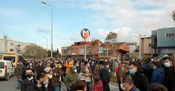 Metro seferleri aksadı vatandaş isyan etti