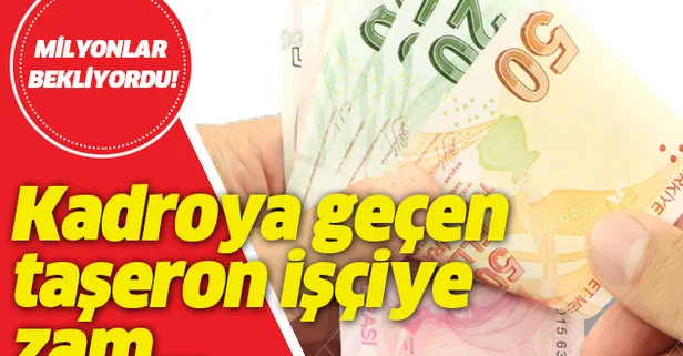 Taşeron asgari ücret maaş zammı ne kadar? 4/D işçilerin 3. taksit tediye ödemesi tarihi Taşeron işçi son dakika haberleri