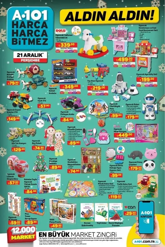 1702793189411.jpg Çam ağacı 159 TL, dondurulmuş bütün hindi 139 TL, konfeti + kar spreyi 29 TL, tombala, mum... A101 21 Aralık yılbaşı kataloğu yayımlandı!-15