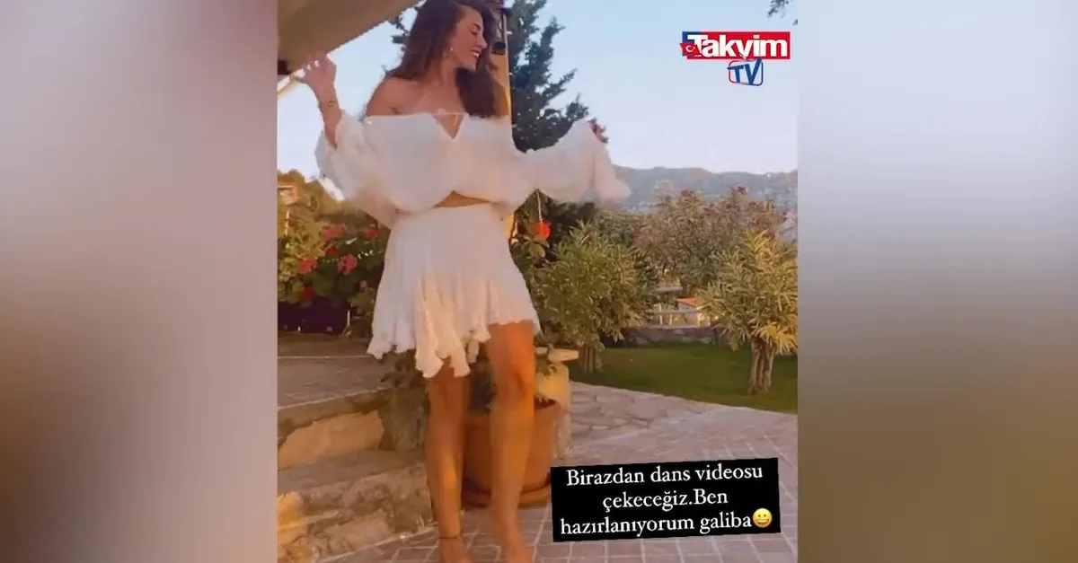 Gökçe Bahadır’dan beyazlar içinde dans şovu! Fit fiziği ve güzelliğiyle büyüledi