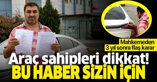 Sıfır otomobil için mahkemeden 3 yıl sonra flaş karar