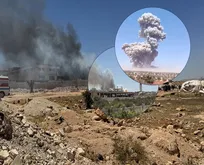 Suriye’de panik anları | Silah deposunda patlama: Çok sayıda ölü ve yaralı var