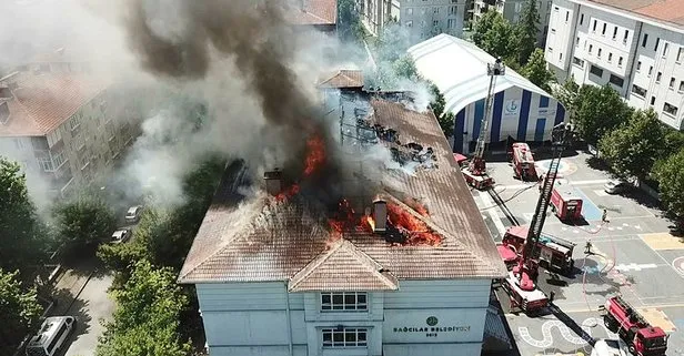 istanbul bagcilar da okul catisi yandi takvim