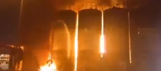 Mühimmat üretim tesisine saldırı sonrası patlama