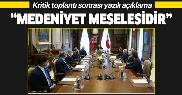 Cumhurbaşkanlığı Yüksek İstişare Kurulu toplantısı sonrası yazılı açıklama!