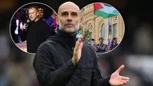 Şampiyonluk kutlamasında Filistin bayrağı açan Lamine Yamala Pep Guardioladan destek