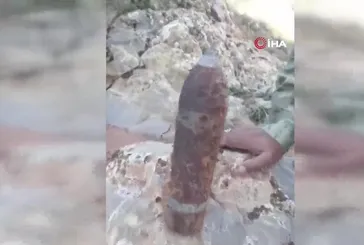 Ankara'da patlamamış top mermisi bulundu!