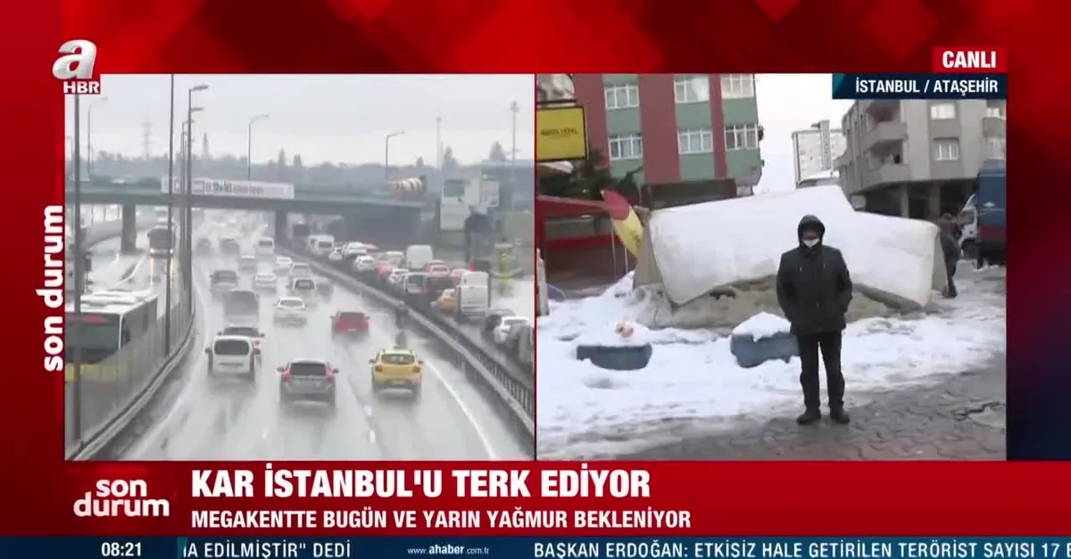 HAVA DURUMU | İstanbul'da kar yağışı devam edecek mi? Meteoroloji uyardı: Kar yerini yağmura bırakıyor