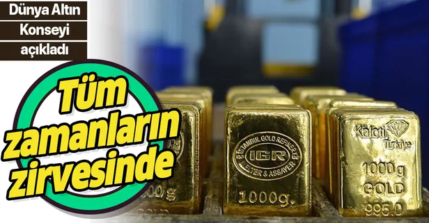 Küresel piyasalardaki altın miktarı tüm zamanların zirvesinde!