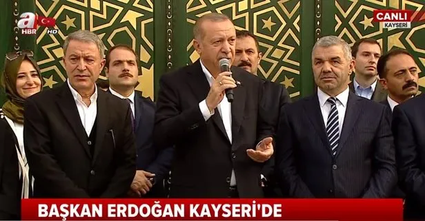 Erdoğan, Hulusi Akar Camiini açtı!