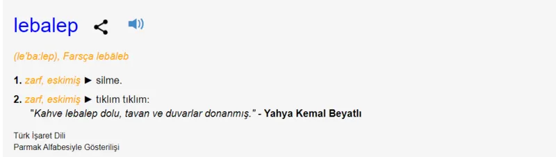 Lebalep Ne Demek? Lebalep Kelimesinin TDK Sözlük Anlamı Nedir?-1