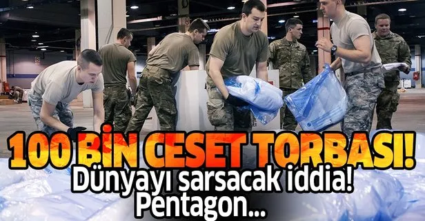 Son dakika: Dünya bu iddiayı konuşuyor: Pentagon Kovid-19 nedeniyle 100 bin ceset torbası temin edecek