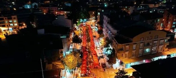 15 Temmuz’a özel 600 metrelik Türk Bayrağı