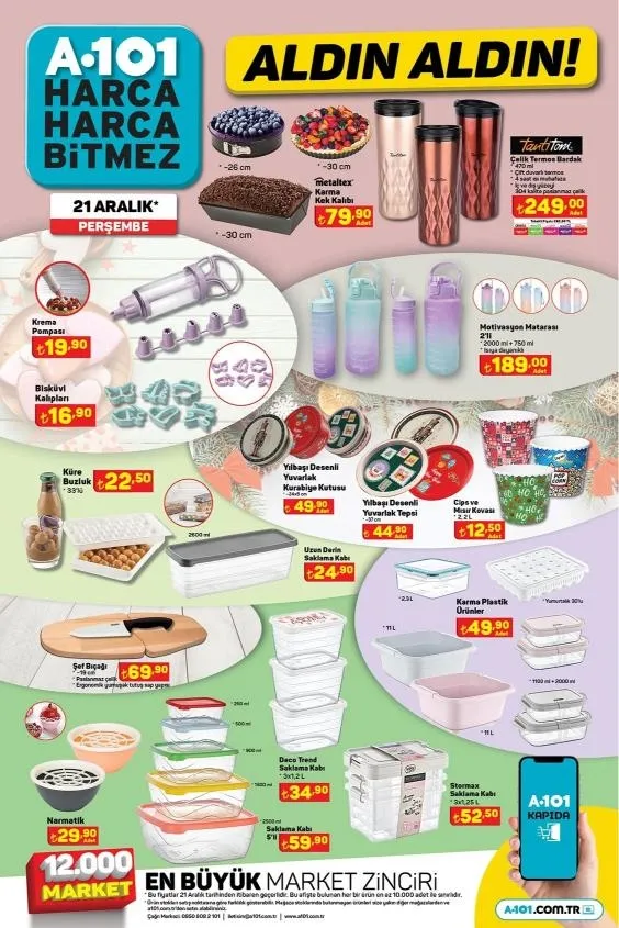 1702793189174.jpg Çam ağacı 159 TL, dondurulmuş bütün hindi 139 TL, konfeti + kar spreyi 29 TL, tombala, mum... A101 21 Aralık yılbaşı kataloğu yayımlandı!-10