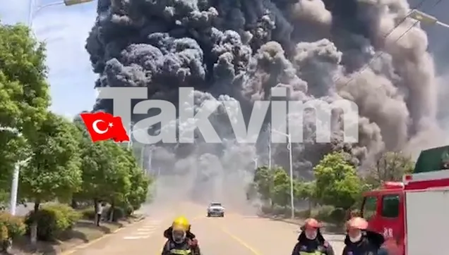 Çin'in Guixi kentindeki bir kimya fabrikasında büyük patlama gerçekleşti!
