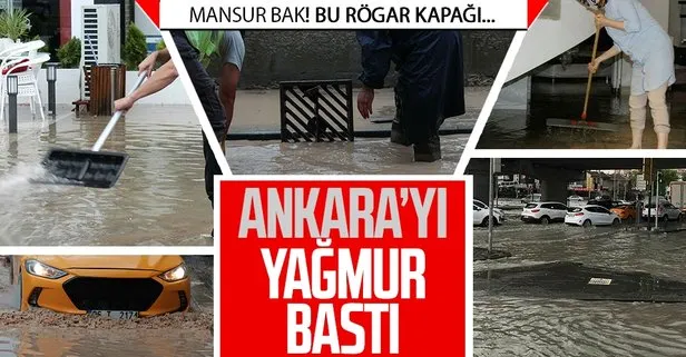 Ankara’yı yağmur bastı: Belediye desek, belediyenin de yapacağı bir şey kalmadı