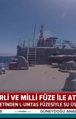 Bakanlık paylaştı: Yerli ve milli L-UMTAS füzesinden tam isabet