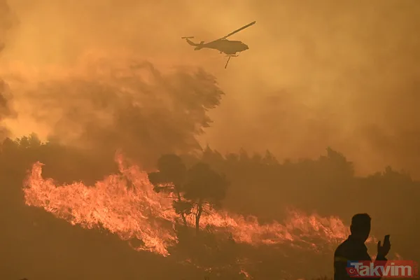 Yunanistan alevlere teslim oldu! O güne kadar kırmızı alarm! | Türkiye'den Yunanistan'a yardım eli - 27