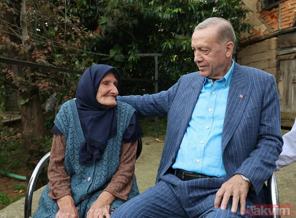 Vefalı lider! Başkan Erdoğan 85 yaşındaki eski komşusu Binnaz Baloğlu'nu ziyaret edip hayır duasını aldı - 21