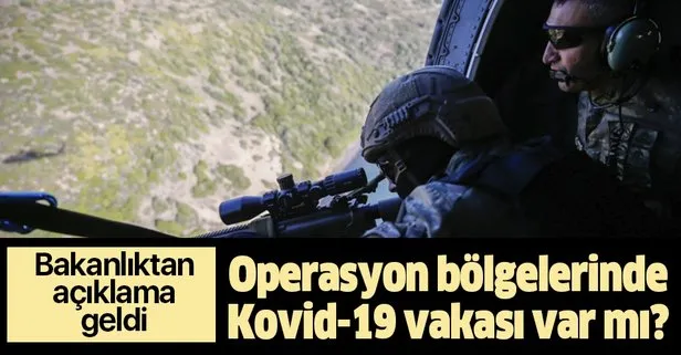 Son dakika: Bakanı Akar açıkladı: Operasyon bölgelerinde Kovid-19 vakası görülmedi
